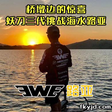 EWE路亚 桥墩边的惊喜，妖刀三代挑战海水路亚